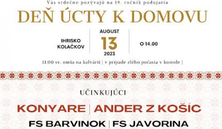 Aktuality / DEŇ ÚCTY K DOMOVU 2023 - foto