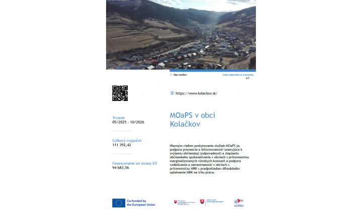 Miestna občianska a preventívna služba v obci Kolačkov
